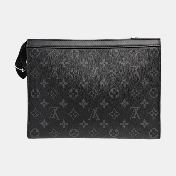 Pochette Voyag MM Monogram Coated Canvas Black