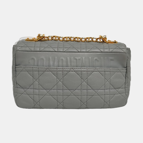 Dior Caro Small Cannage Calfskin Blue