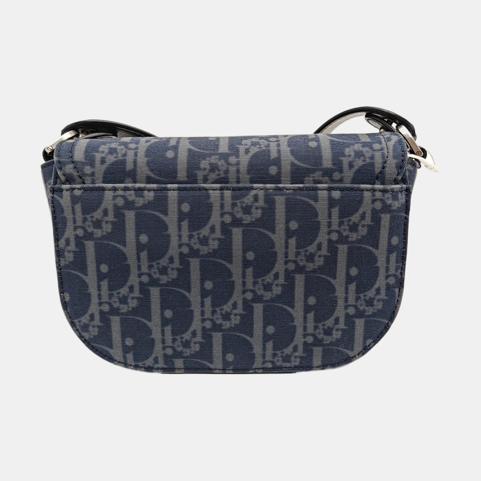 Saddle Mini Oblique Denim Blue