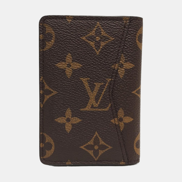 Monogram Coated Canvas Card Holder Brown