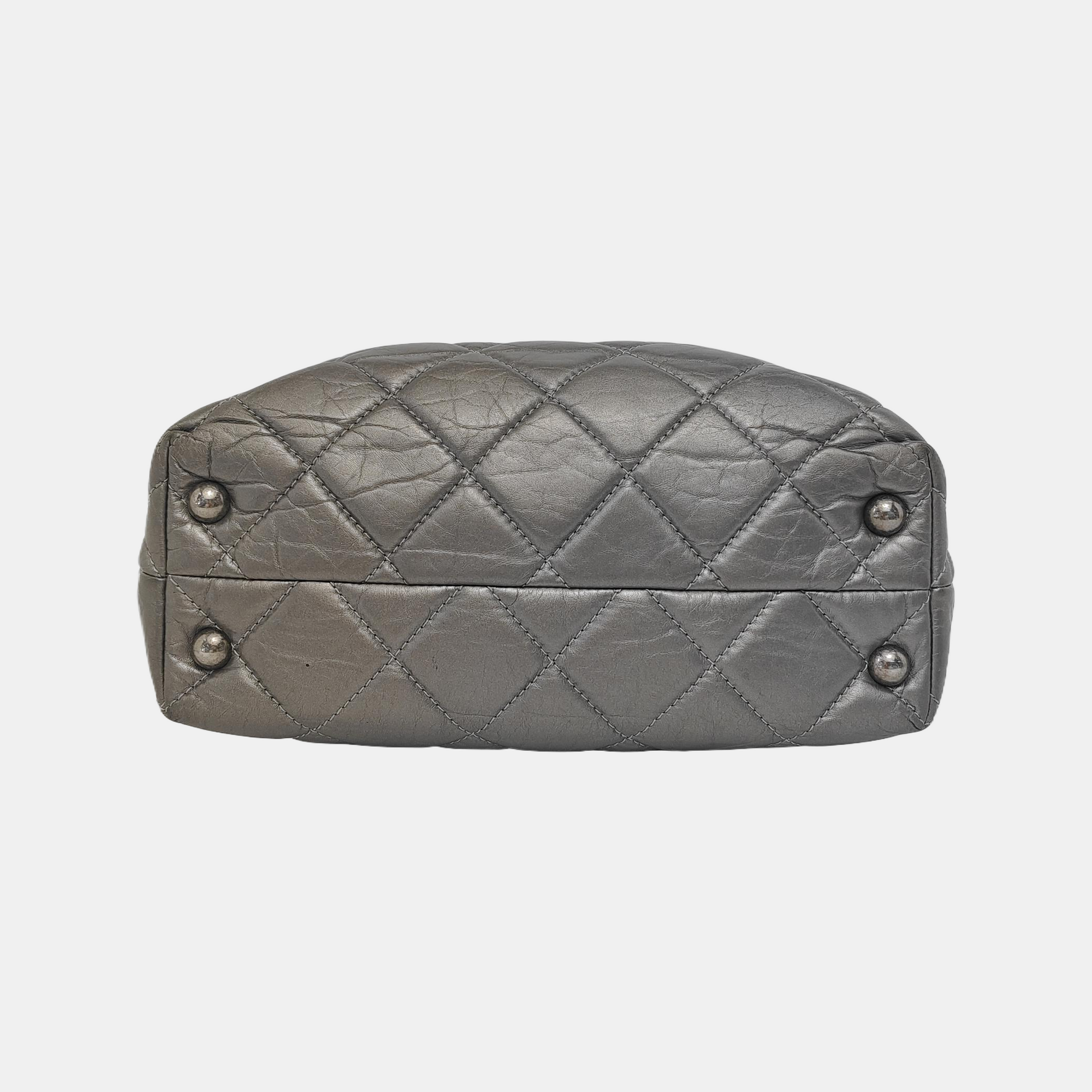 Quilted Calfskin Gray