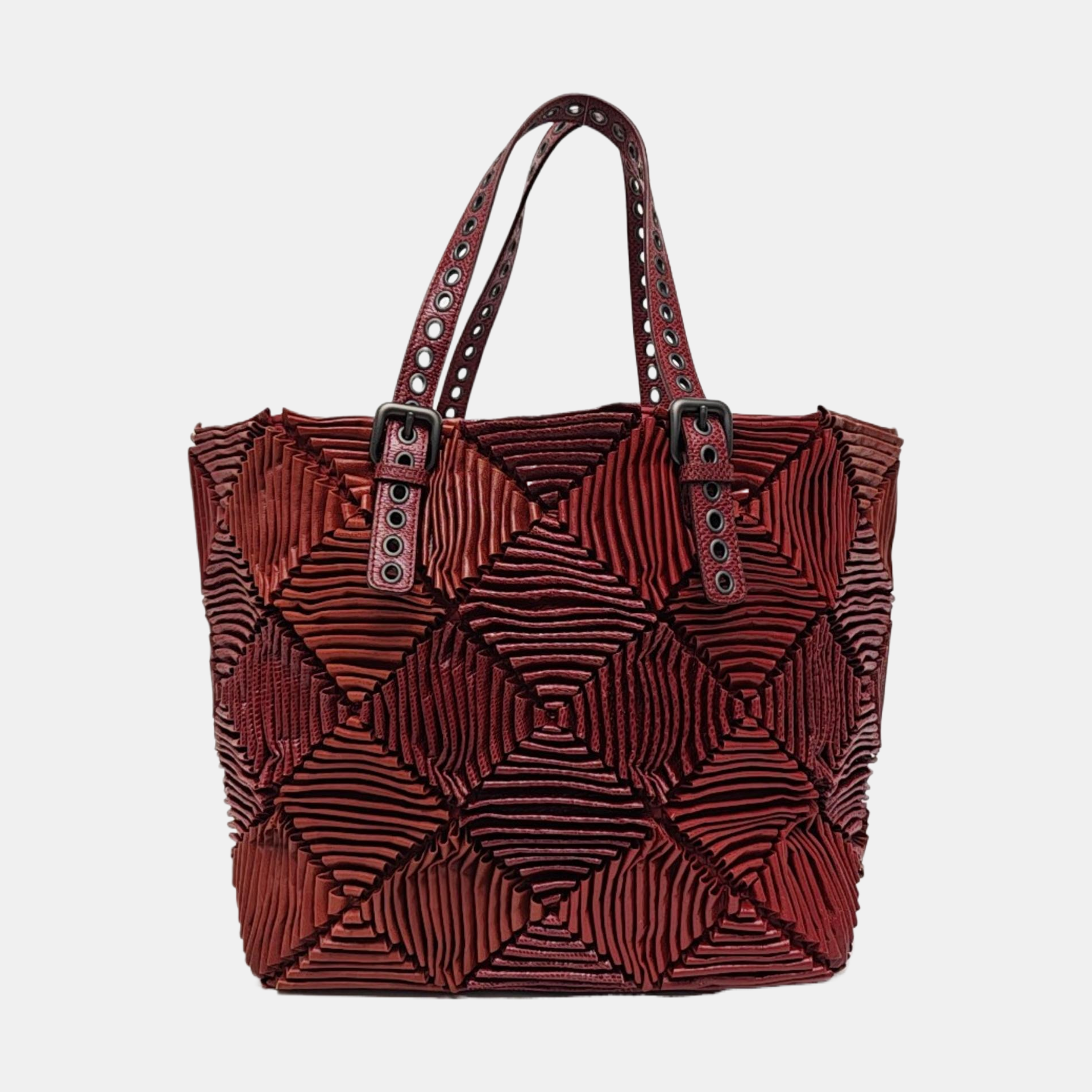 Calfskin Tote Bag Red