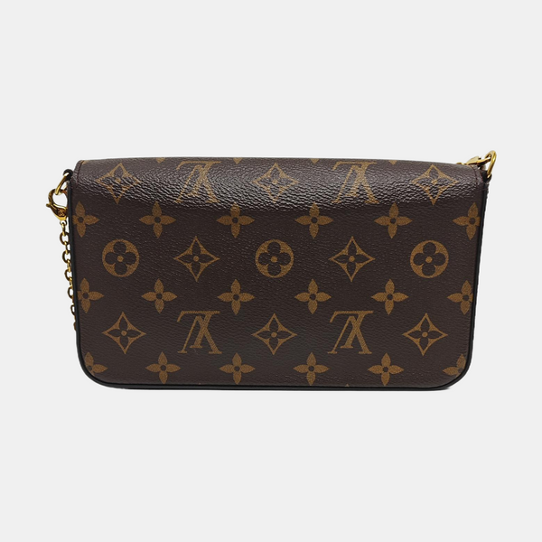 FÉLICIE Monogram Coated Canvas Brown