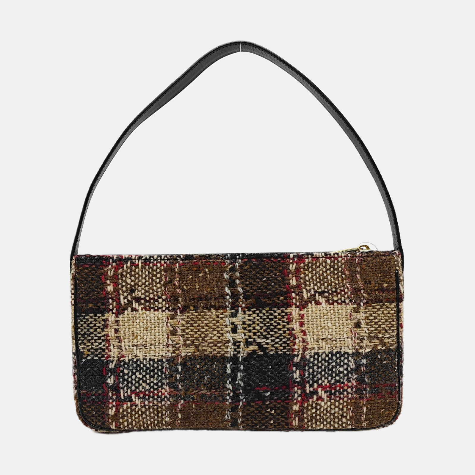 Wool Top Handle Bag Multicolor