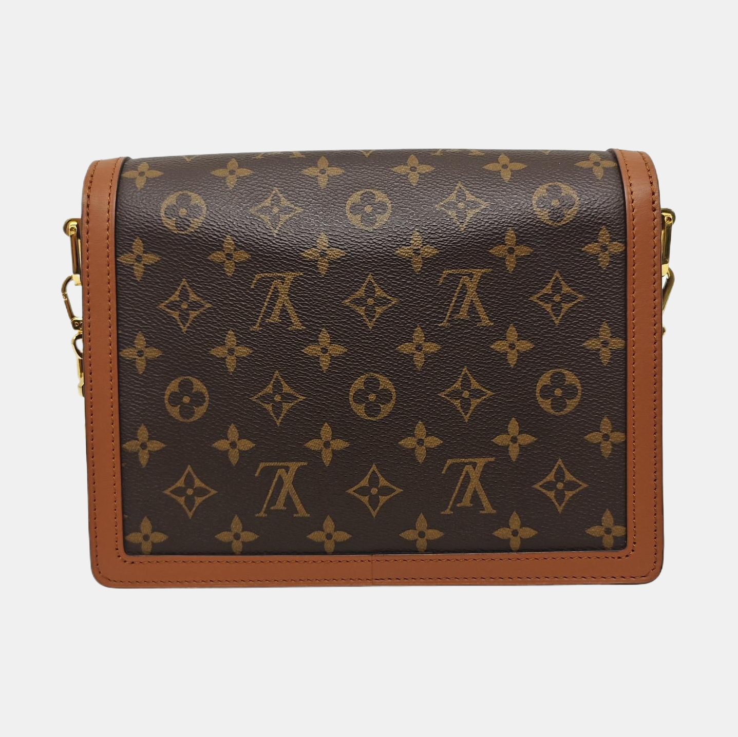 DAUPHINE MM Monogram Coated Canvas Brown