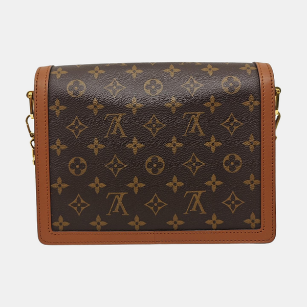 DAUPHINE MM Monogram Coated Canvas Brown