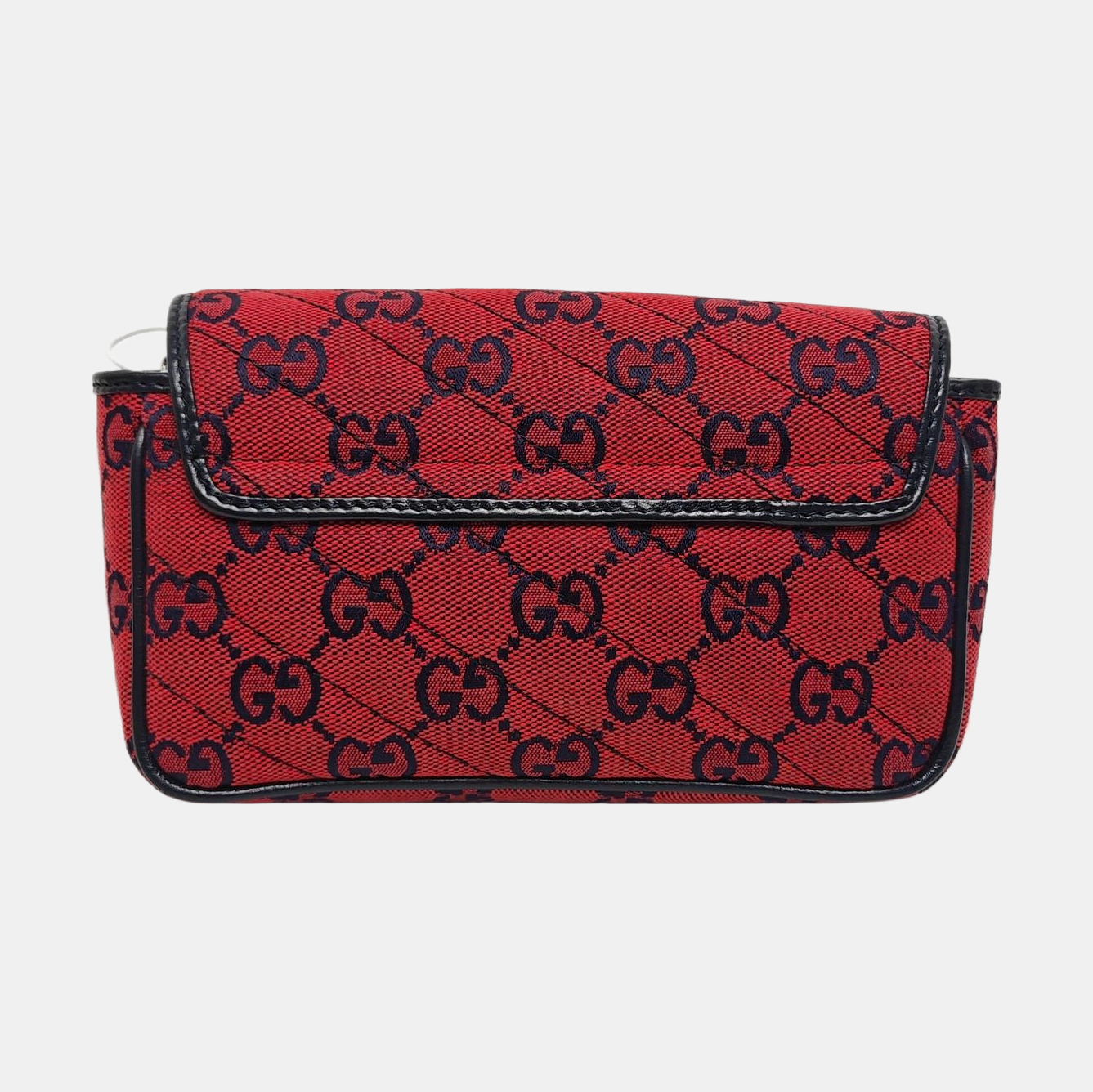 Authenticated pre-owned  GG Marmont Mini Quilted Canvas Red - Shoulder Bag at Looply