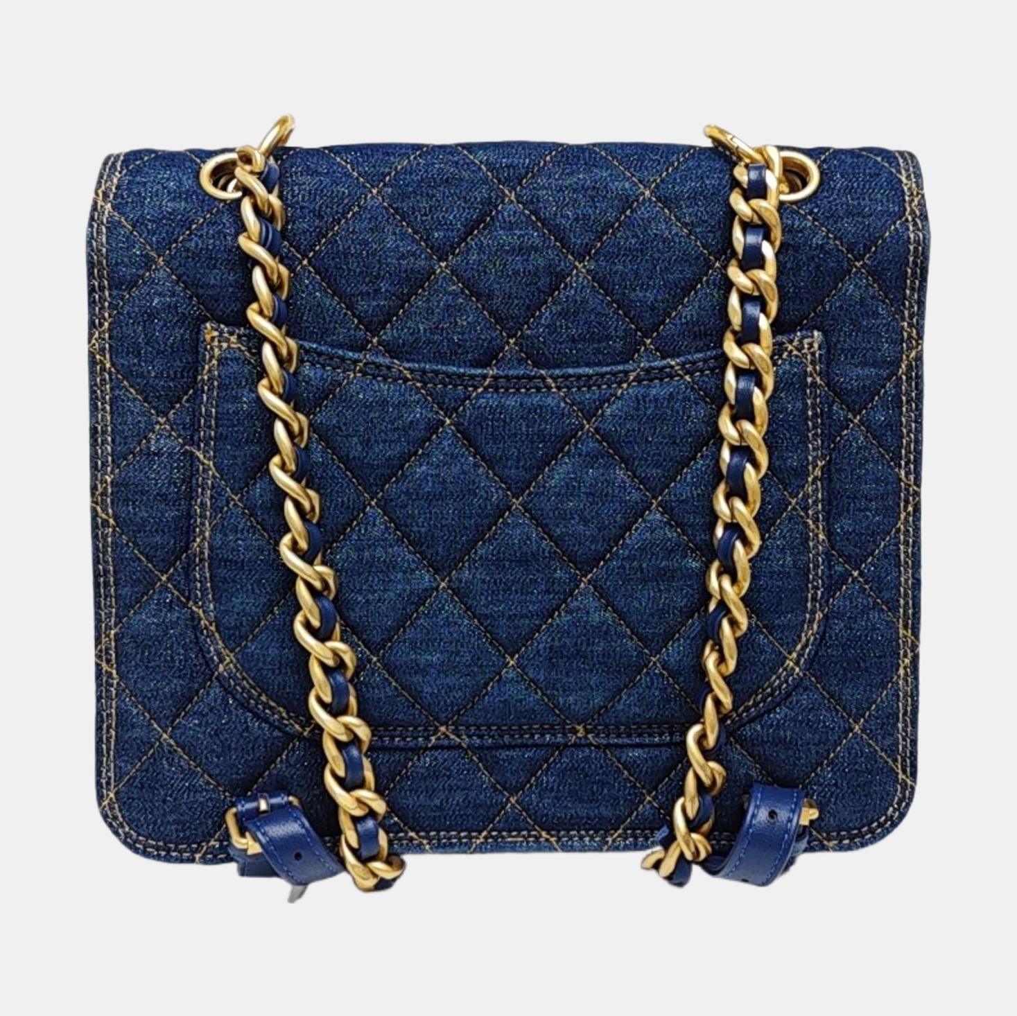 Quilted Denim Blue