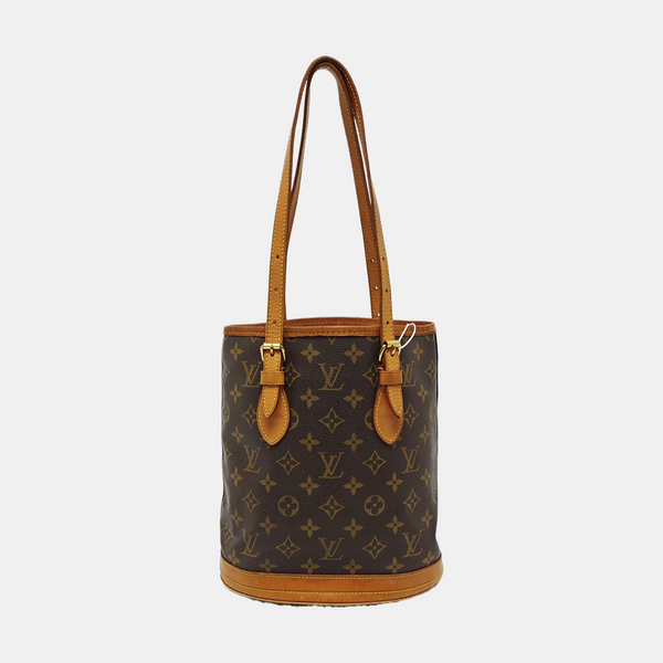BUCKET PM Monogram Coated Canvas Brown