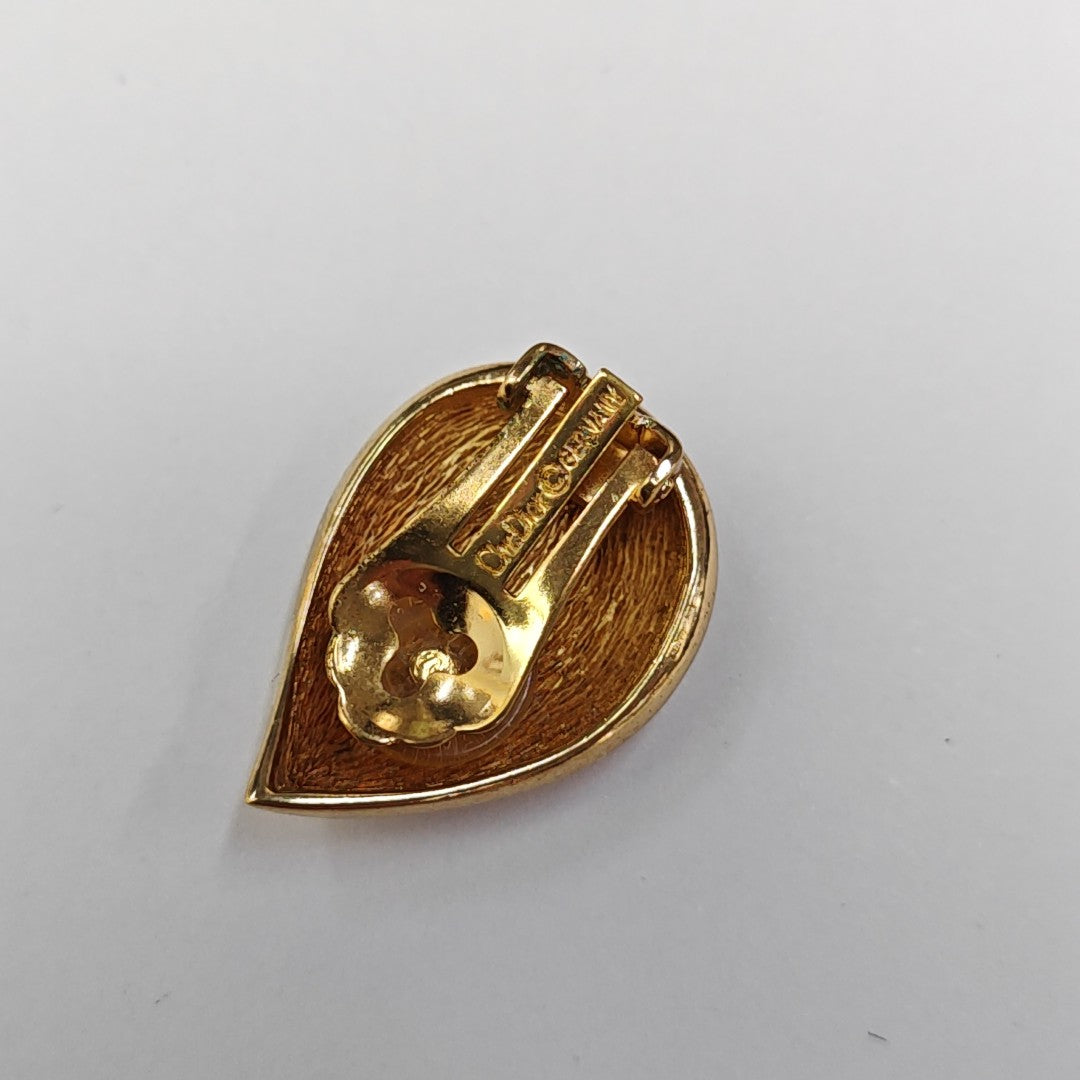 Metal Gold Clip On Earrings