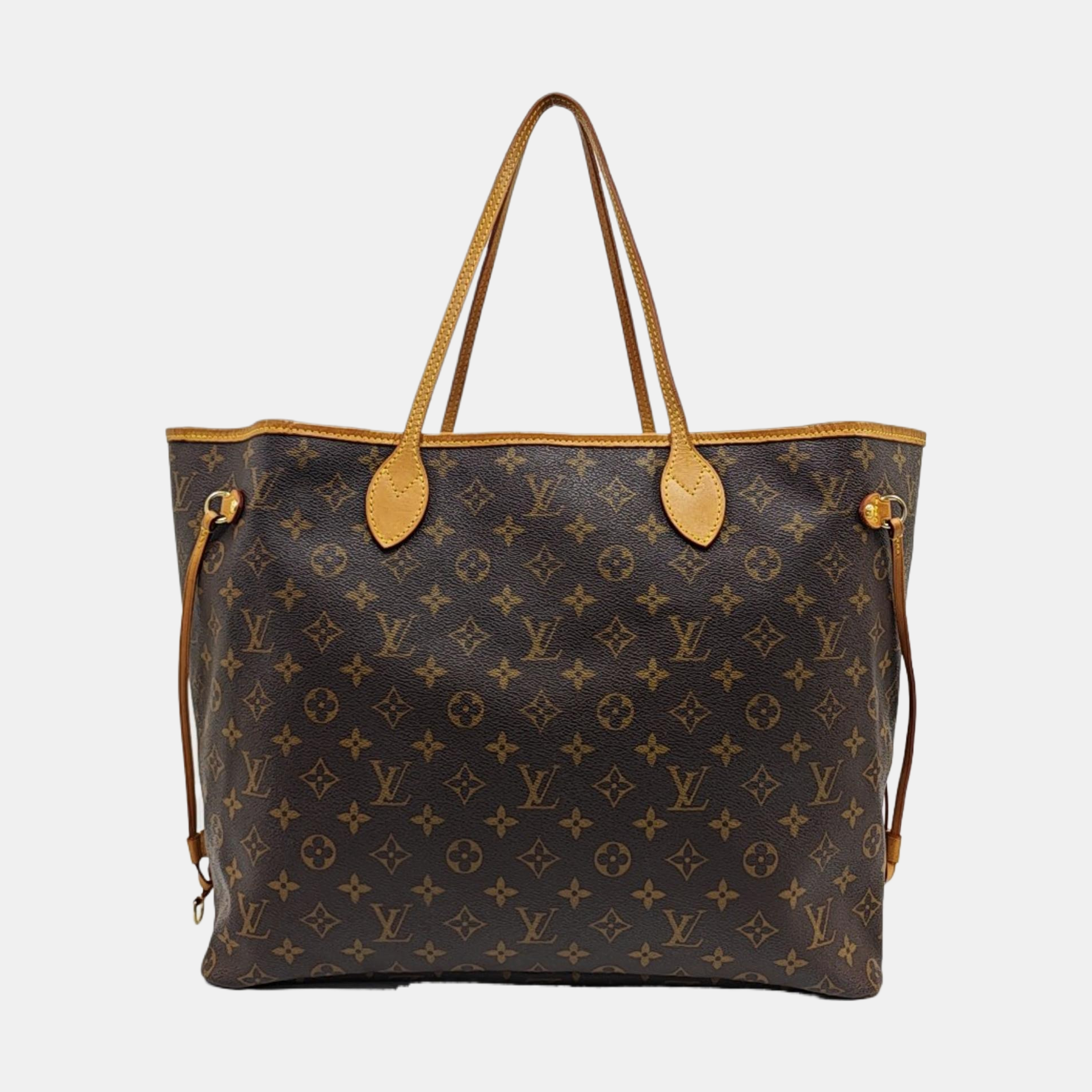 NEVERFULL GM Monogram Coated Canvas Brown