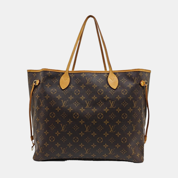 NEVERFULL GM Monogram Coated Canvas Brown