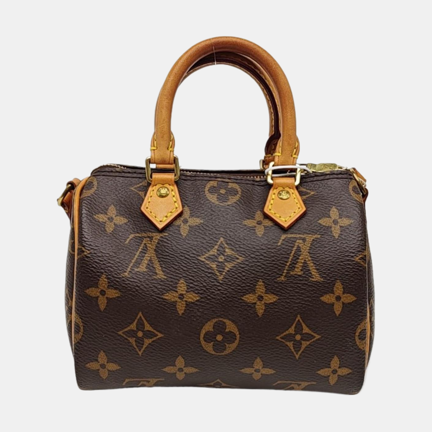 SPEEDY Nano Monogram Coated Canvas Brown