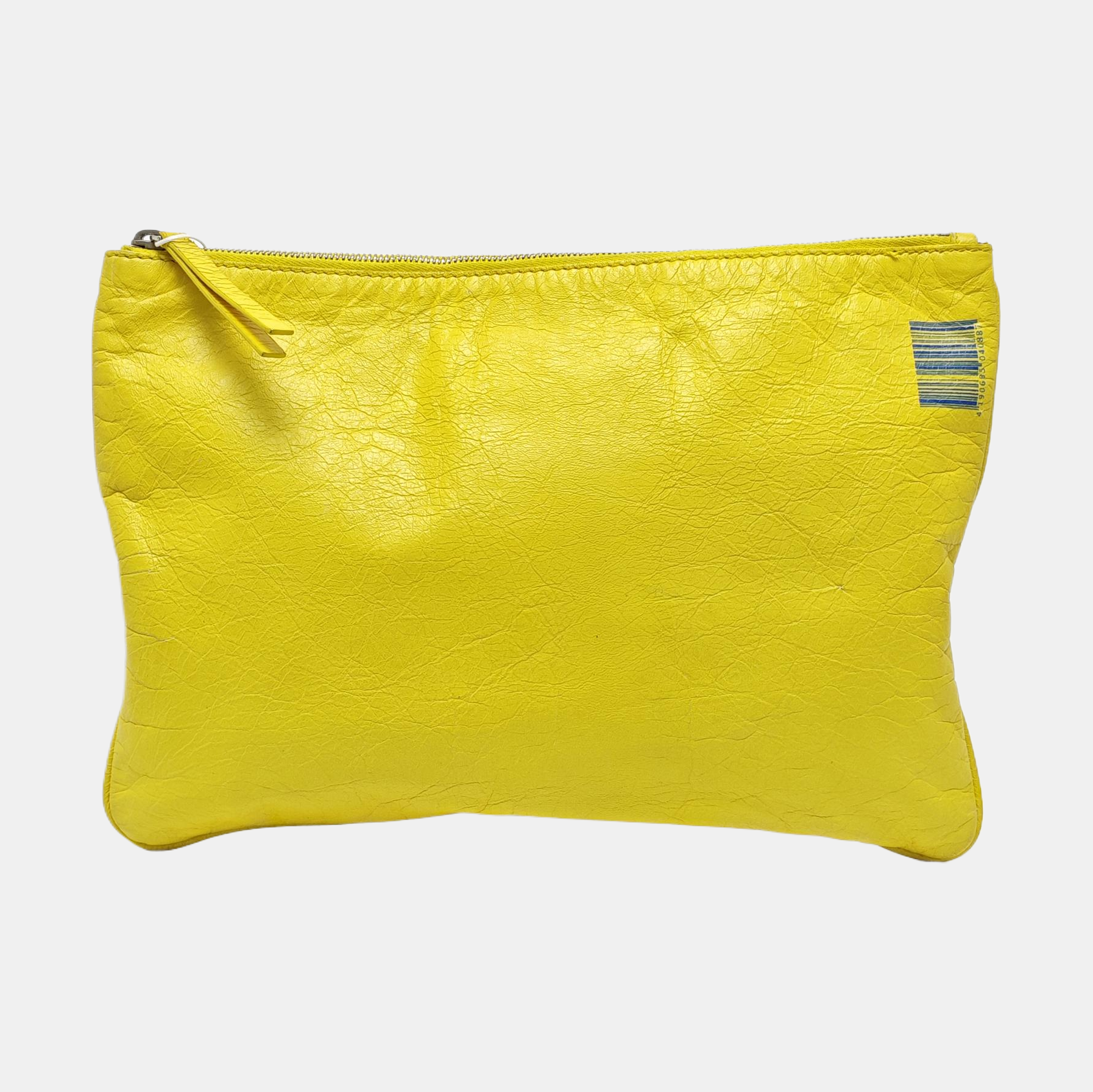 Leather Clutch Yellow