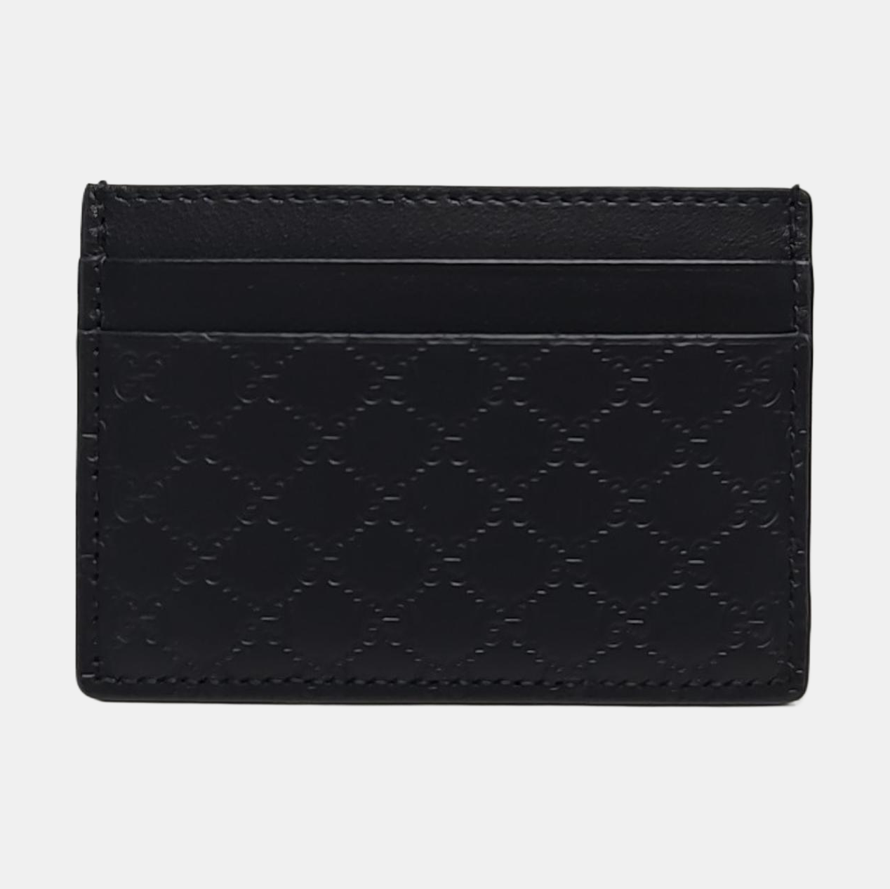 Tarjetero Microguccissima Monogram Canvas negro