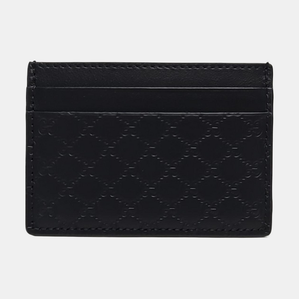 Tarjetero Microguccissima Monogram Canvas negro