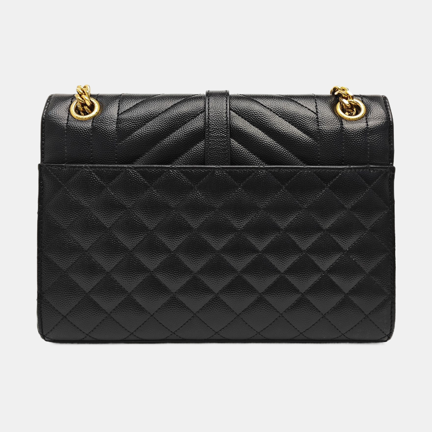 ENVELOPE Medium Quilted Calfskin Black