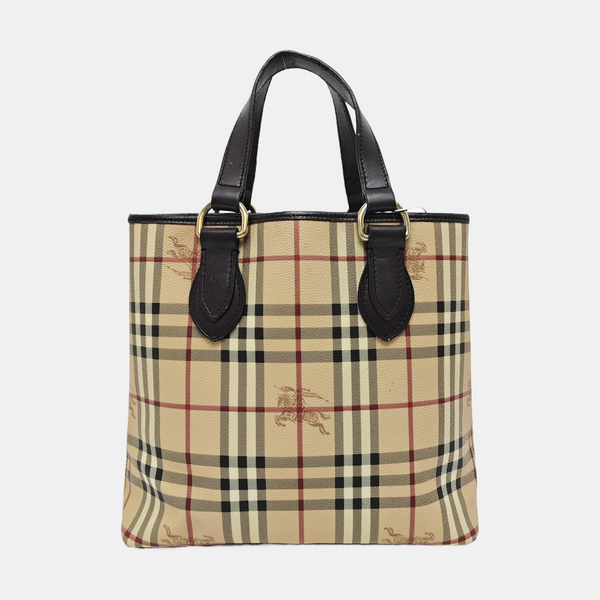 Coated Canvas Tote Bag Multicolor