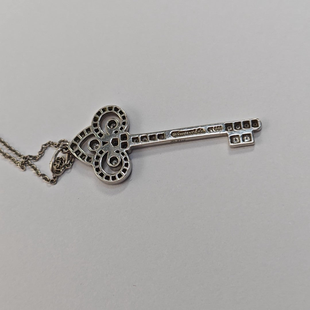Tiffany Keys Platinum 950 Silver Necklace