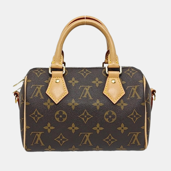 SPEEDY 20 Monogram Coated Canvas Brown