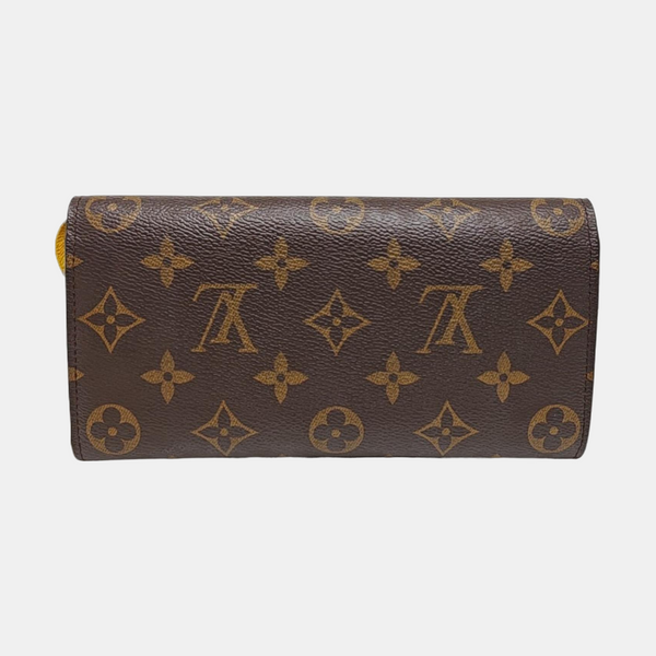 EMILIE Monogram Coated Canvas Brown Wallet