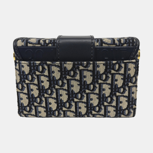 30 Montaigne Mini Oblique Canvas Blue
