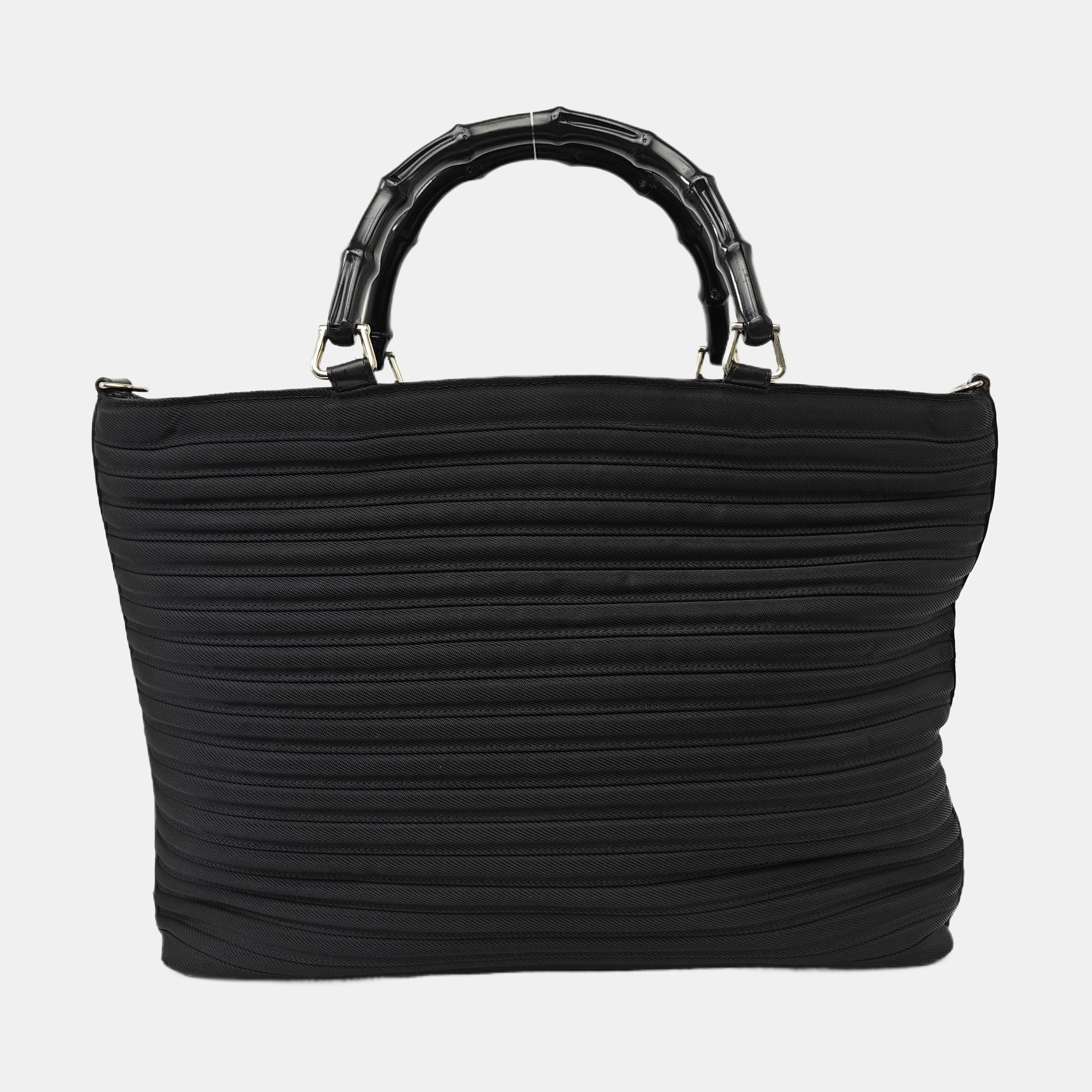 Fabric Shoulder Bag Black