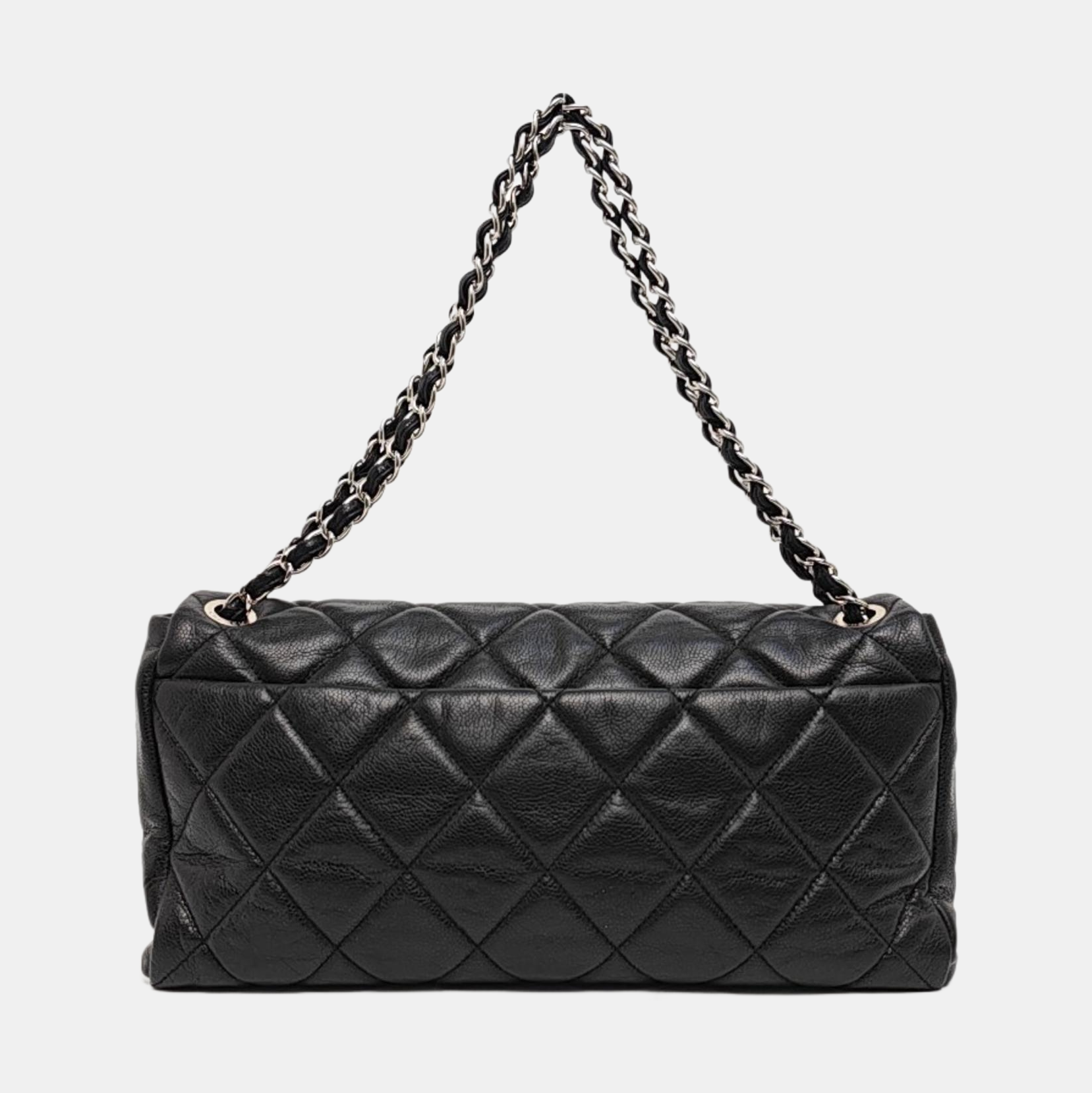 Quilted Grained Calfskin Black