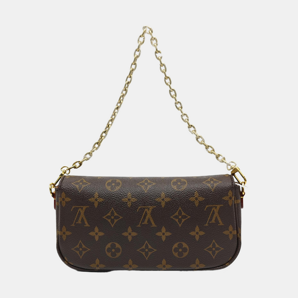 IVY Monogram Coated Canvas Brown