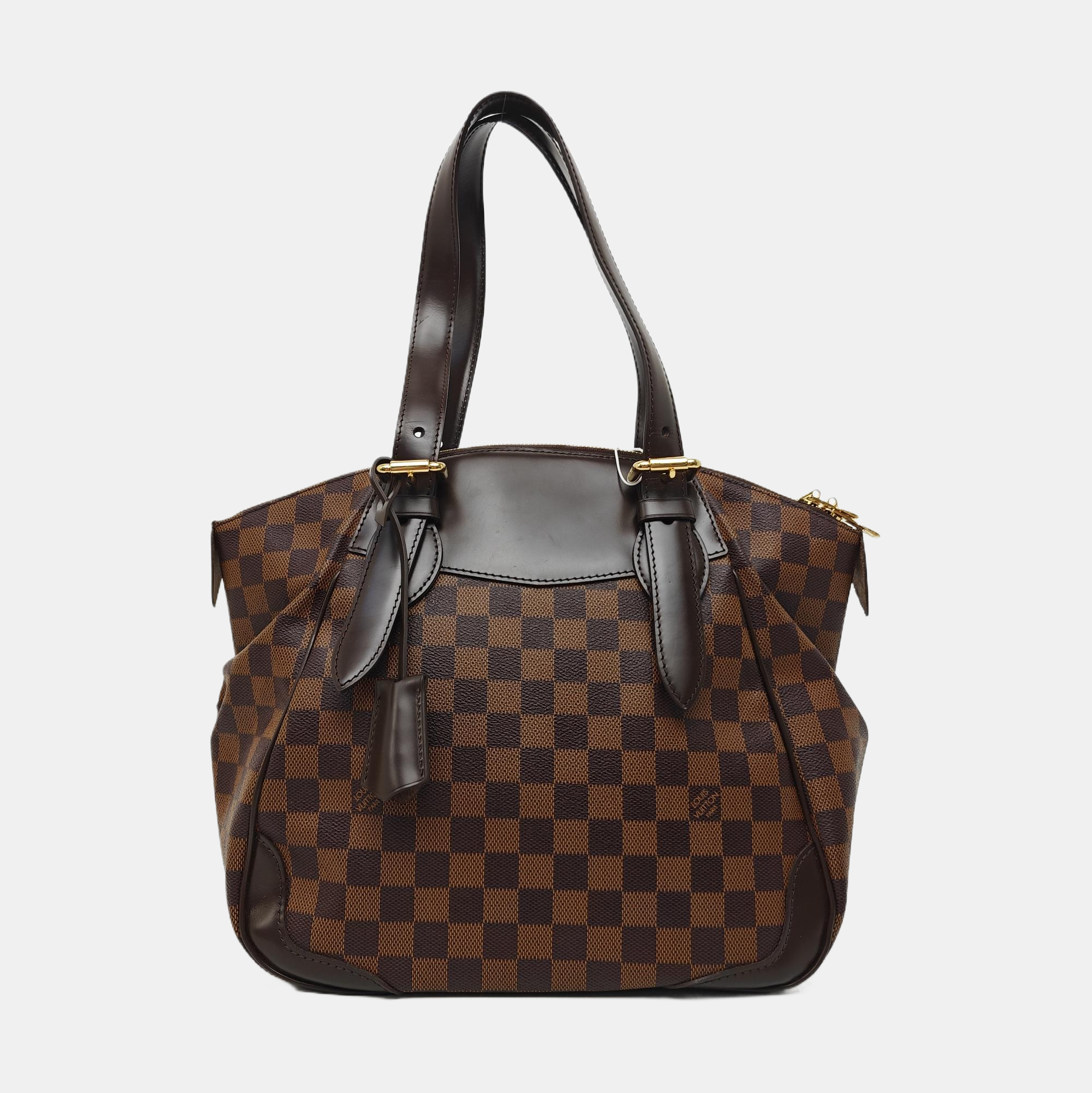 VERONA MM Damier Ebene Coated Canvas Brown
