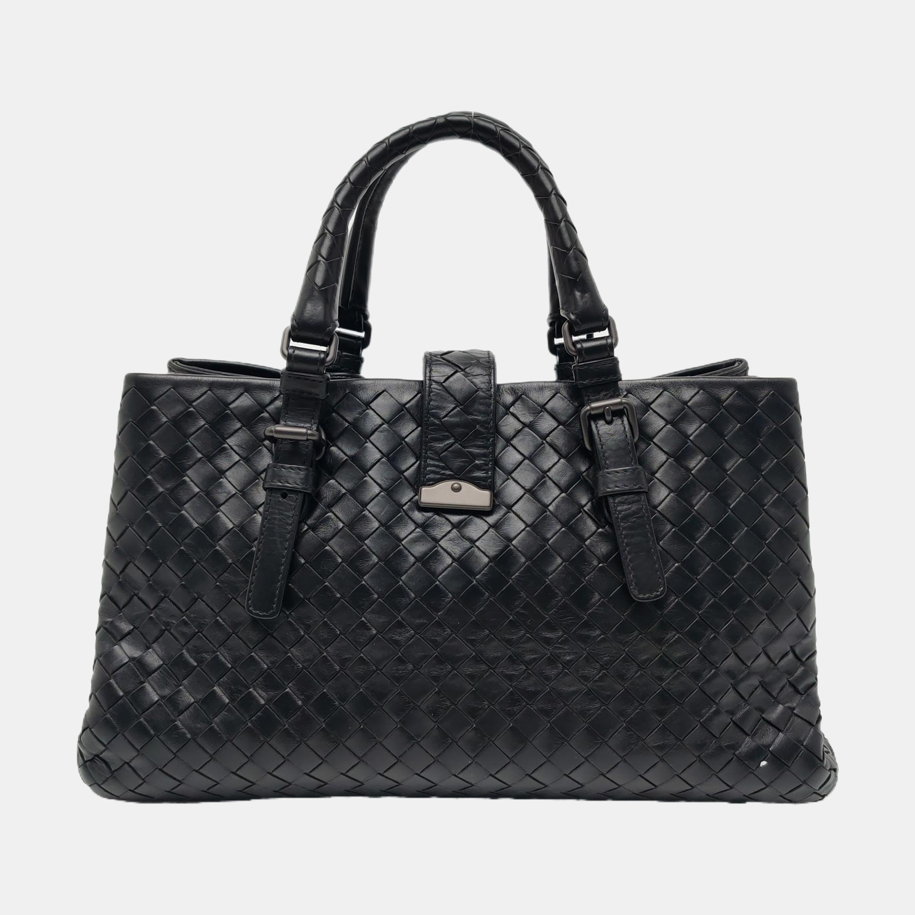 Authenticated pre-owned  Roma Lambskin Black - Tote Bag at Looply