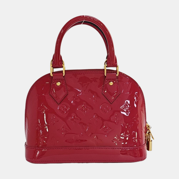 ALMA BB Monogram Patent Leather Red