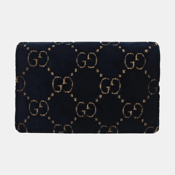 Dionysus Super Mini Monogram Velvet Blue