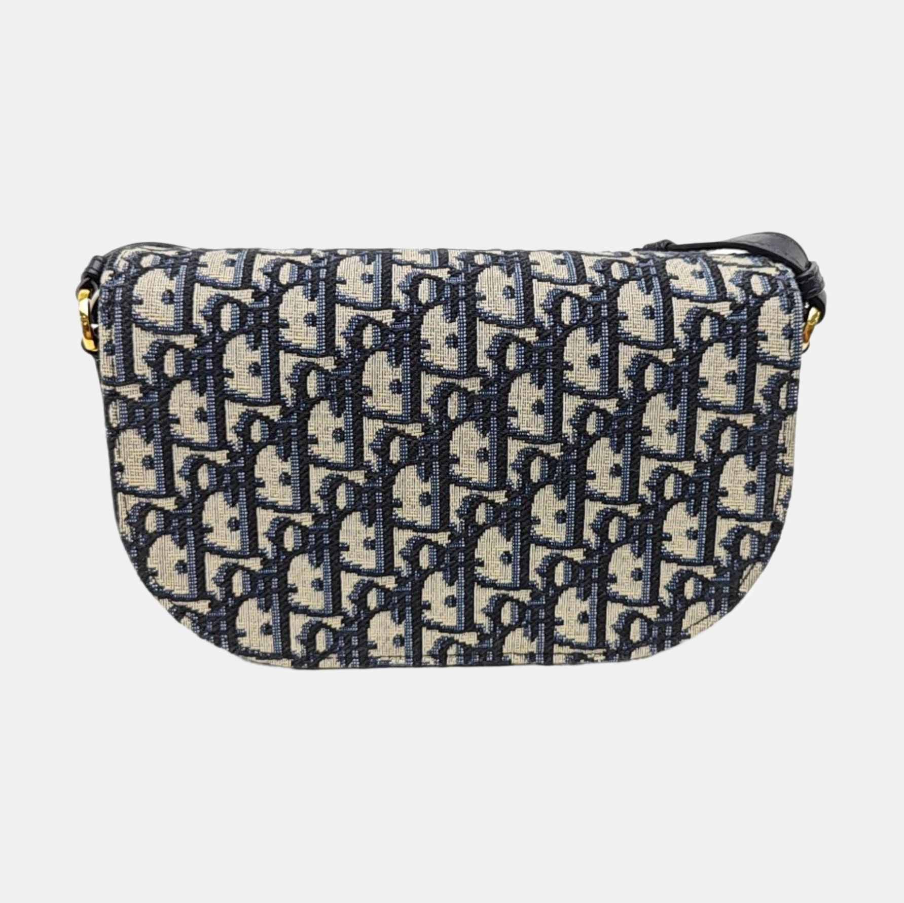 Oblique Canvas Shoulder Bag Blue