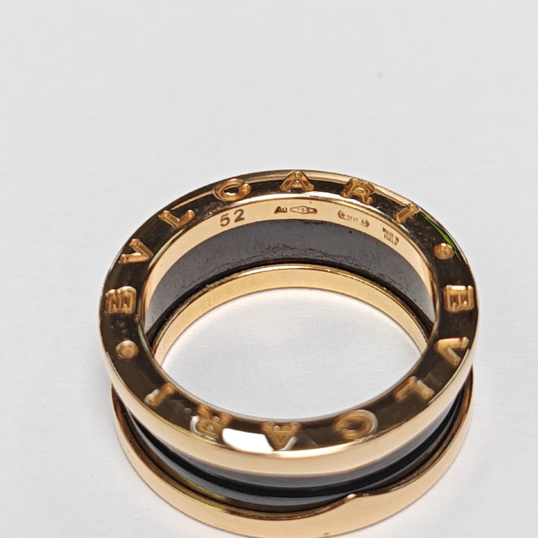 B.ZERO1 18k Rose Gold Ring EU 52