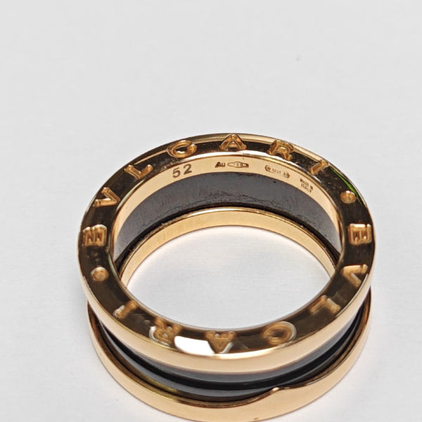 B.ZERO1 18k Rose Gold Ring EU 52