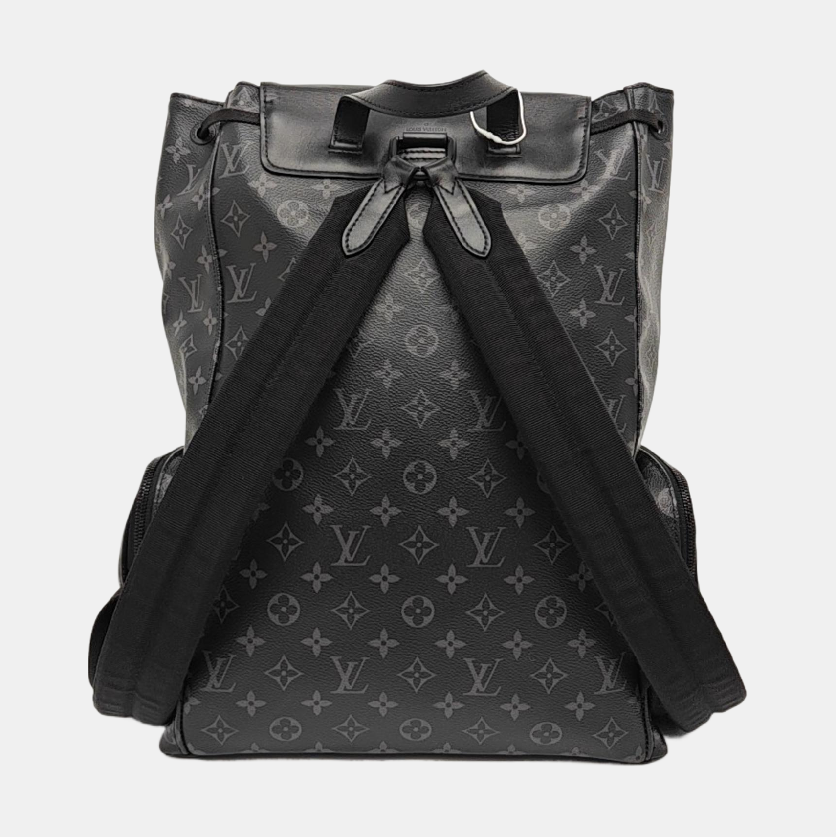 TRIO Monogram Coated Canvas Black
