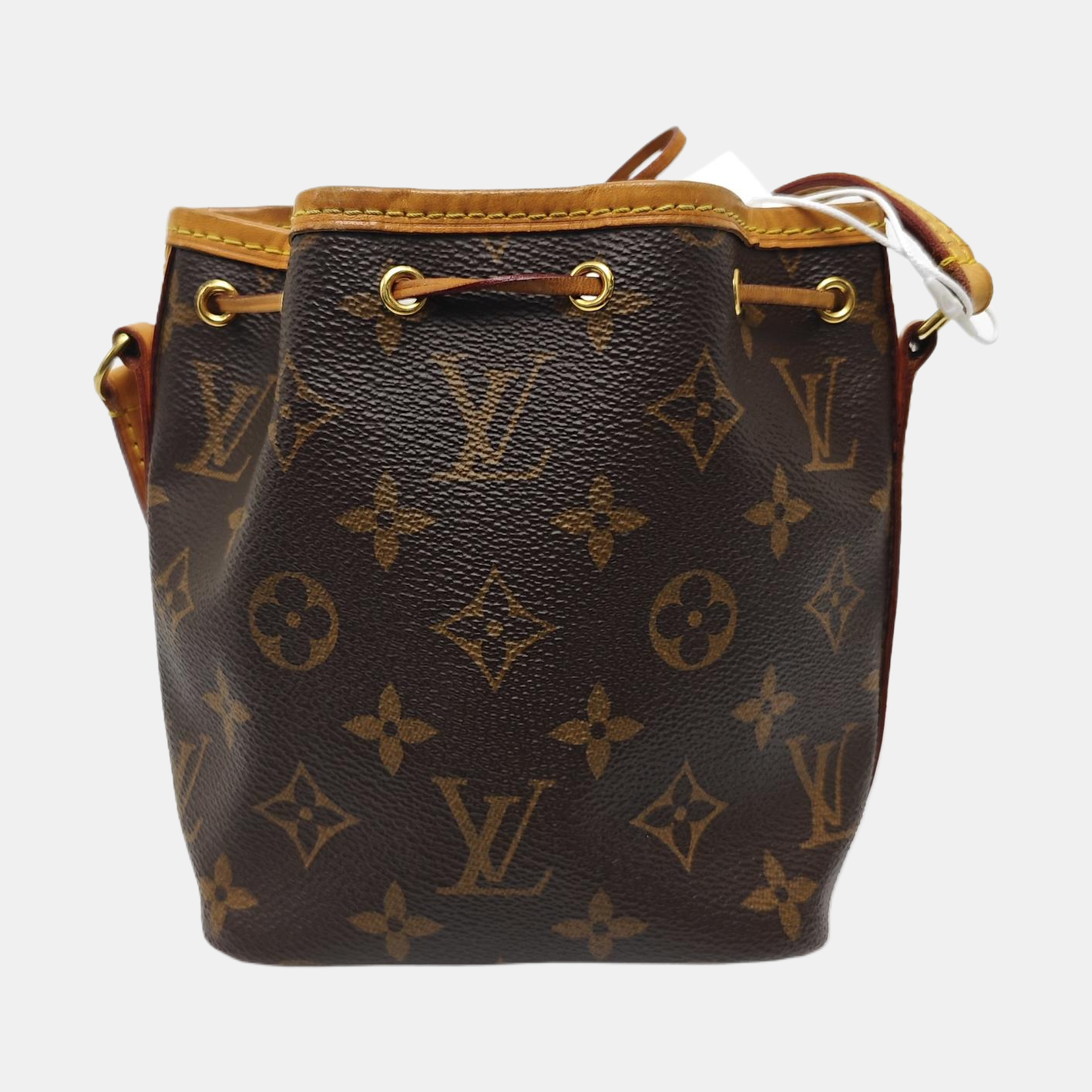 NÉONOÉ Nano Monogram Coated Canvas Brown