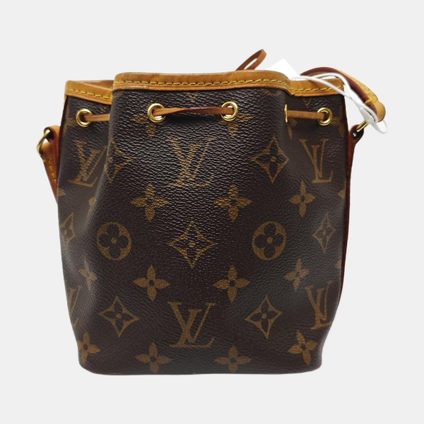 NÉONOÉ Nano Monogram Coated Canvas Brown