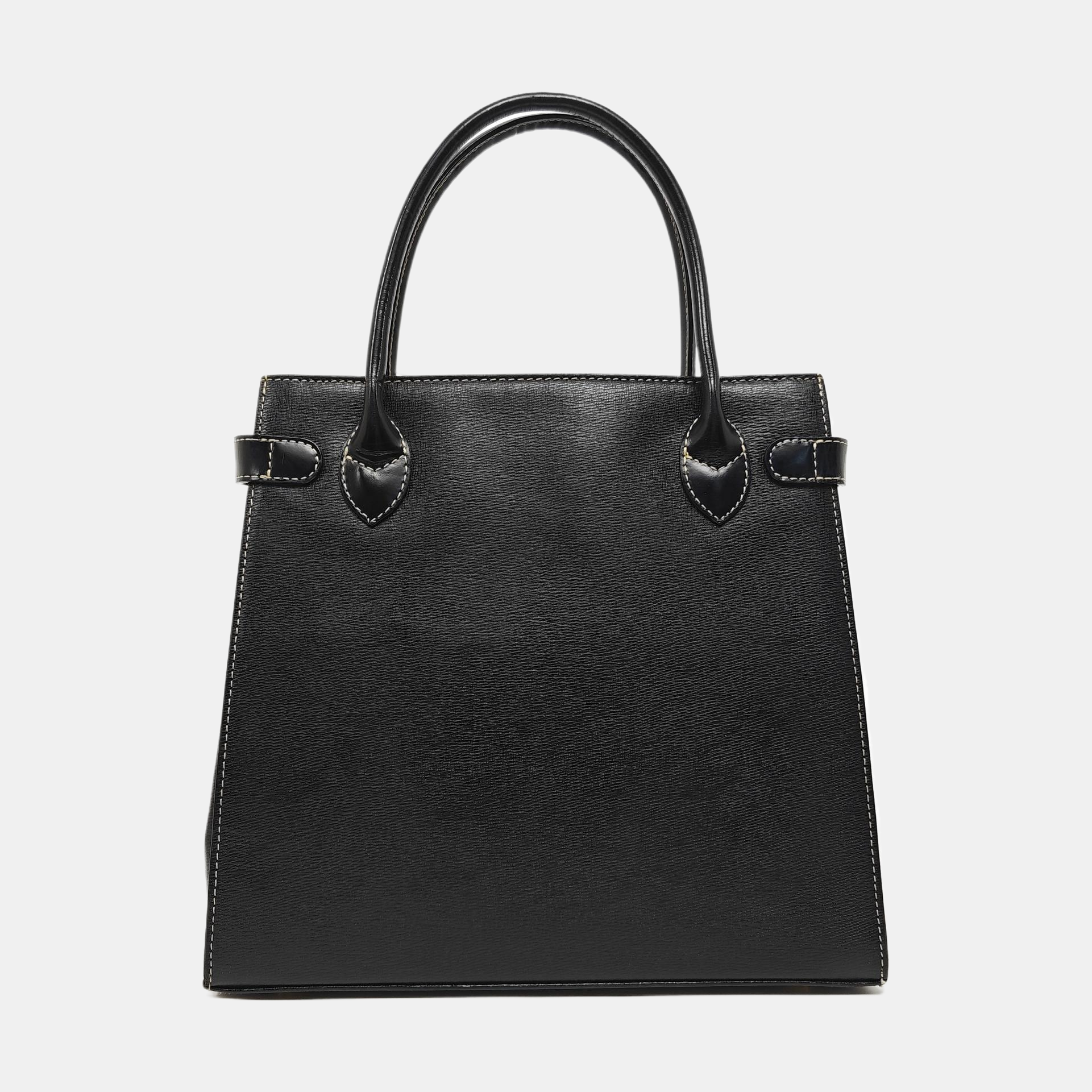 Calfskin Tote Bag Small Black