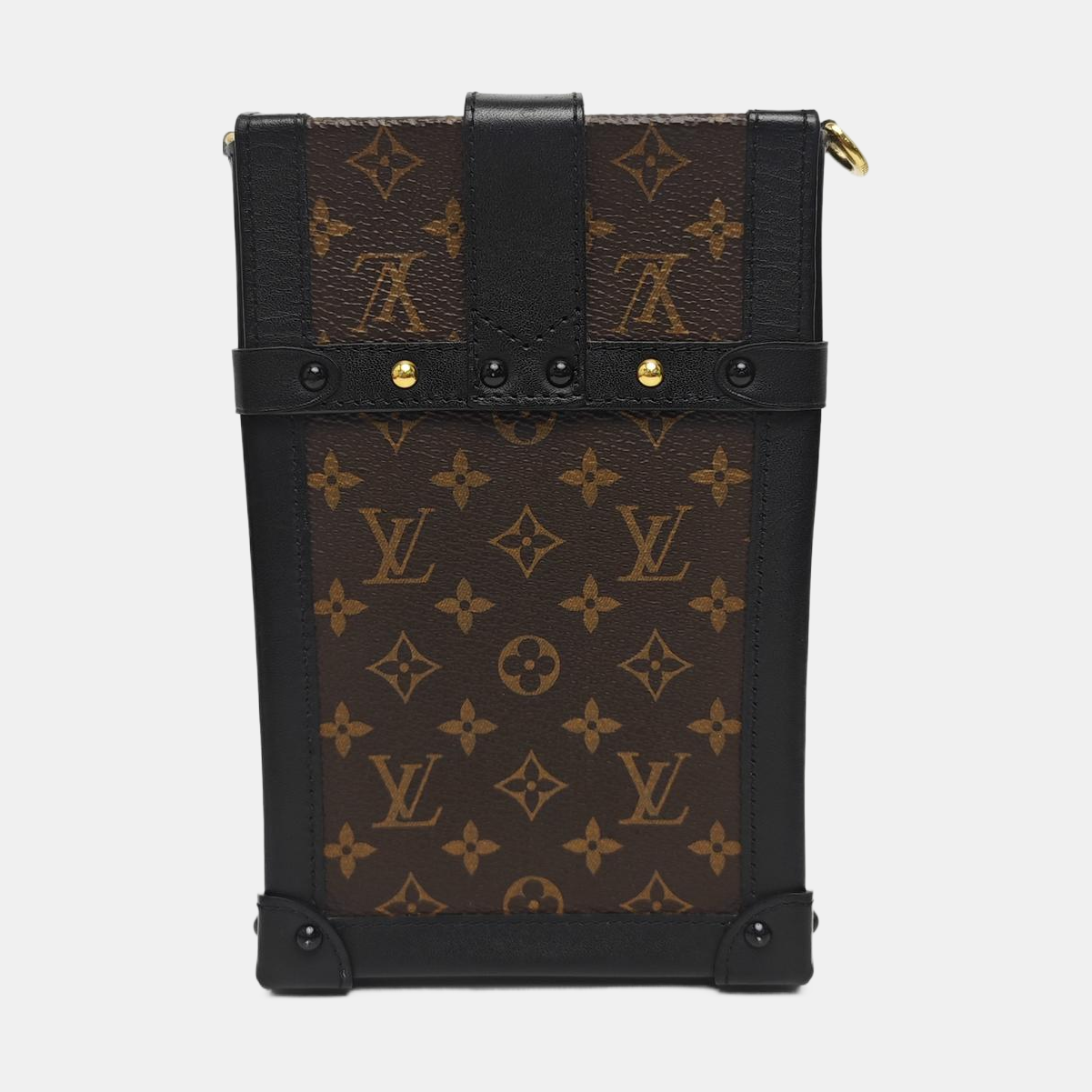 TRUNK Monogram Coated Canvas Brown
