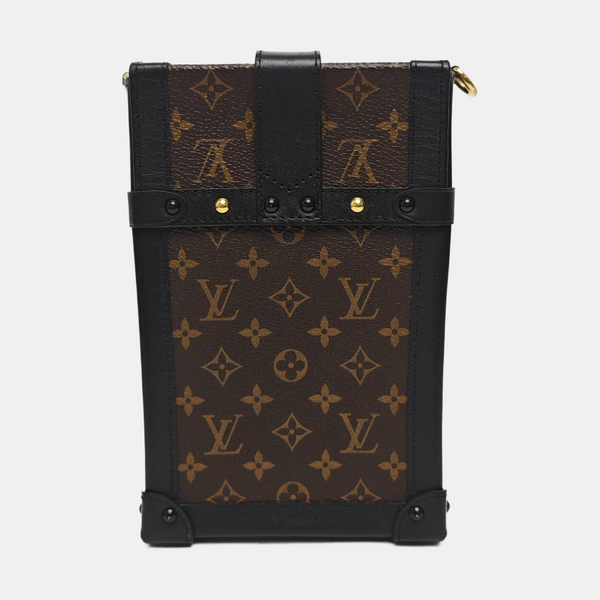 TRUNK Monogram Coated Canvas Brown