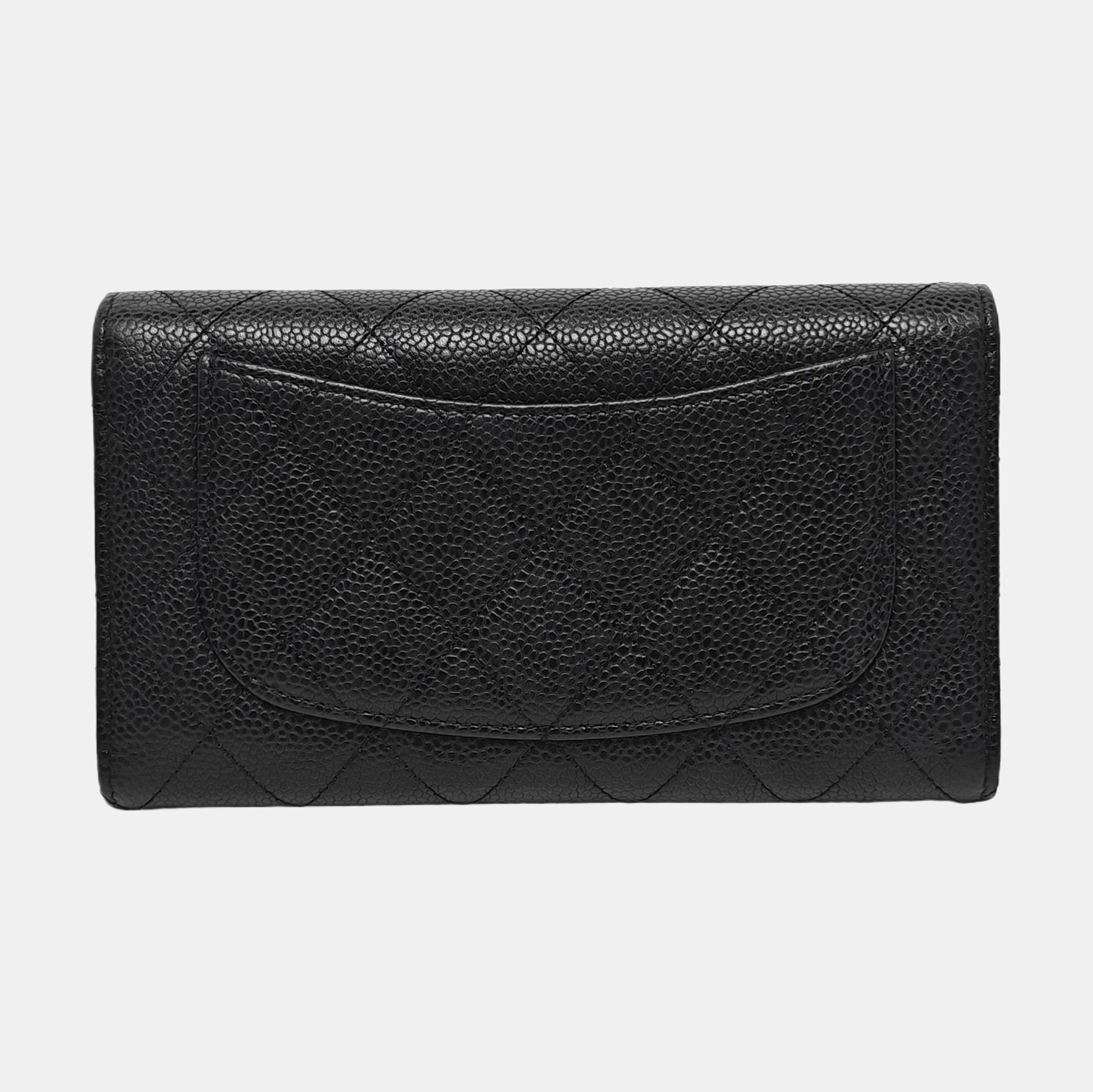 Quilted Grained Calfskin Black