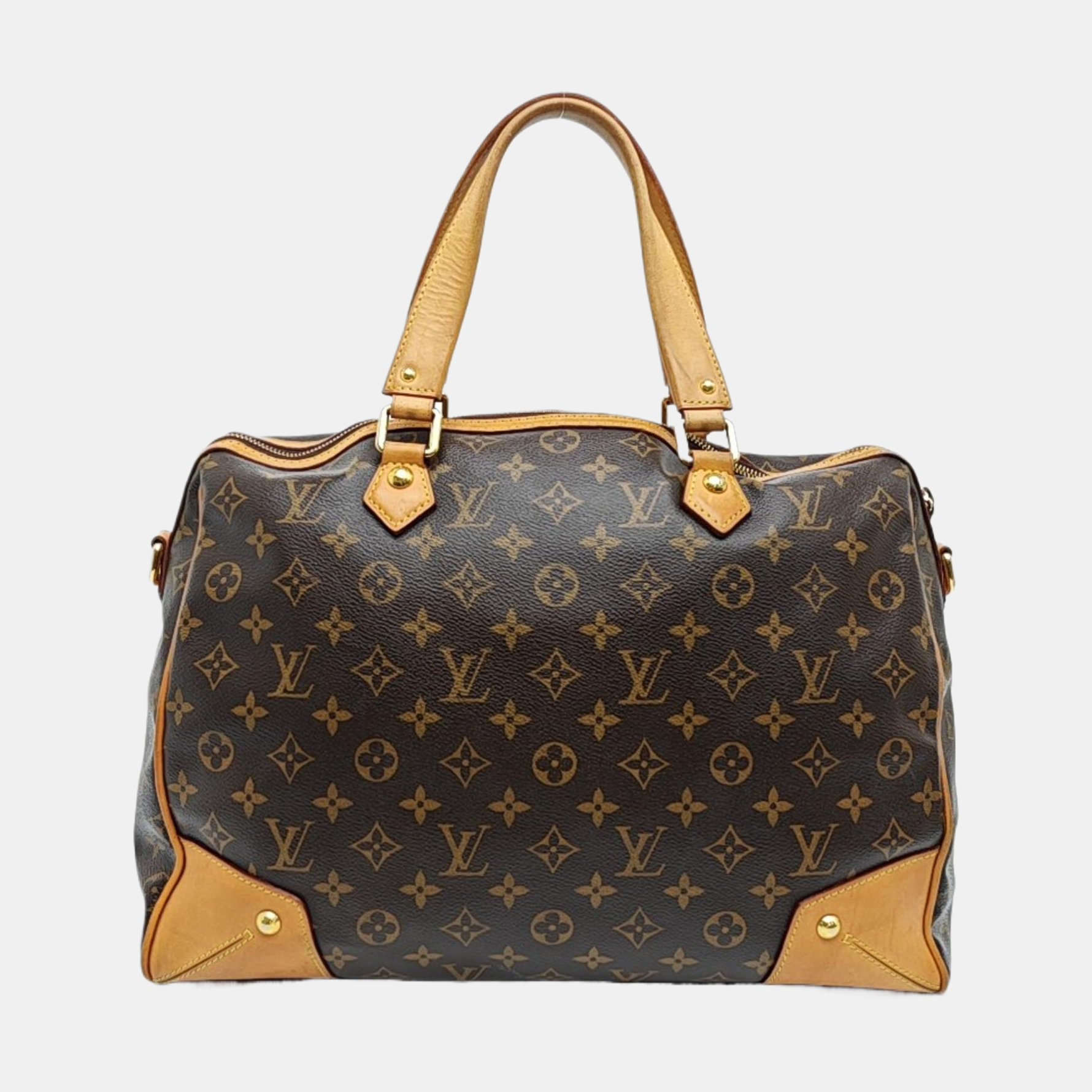 RETIRO GM Monogram Coated Canvas Brown
