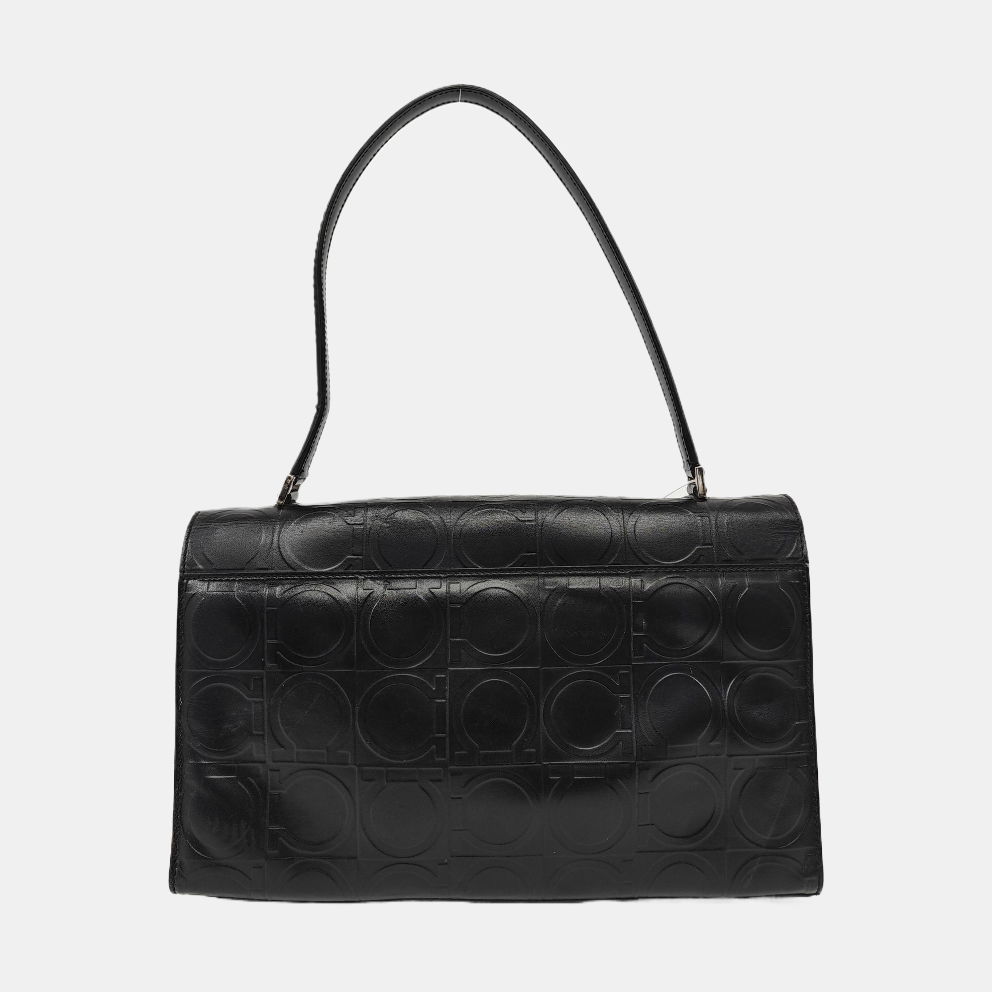 Calfskin Shoulder Bag Black