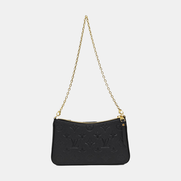 EASY POUCH ON STRAP Monogram Calfskin Black