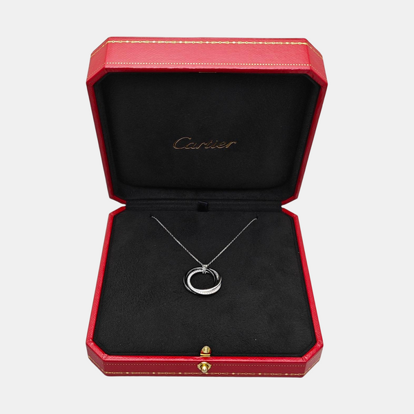 TRINITY 18k White Gold Silver Necklace