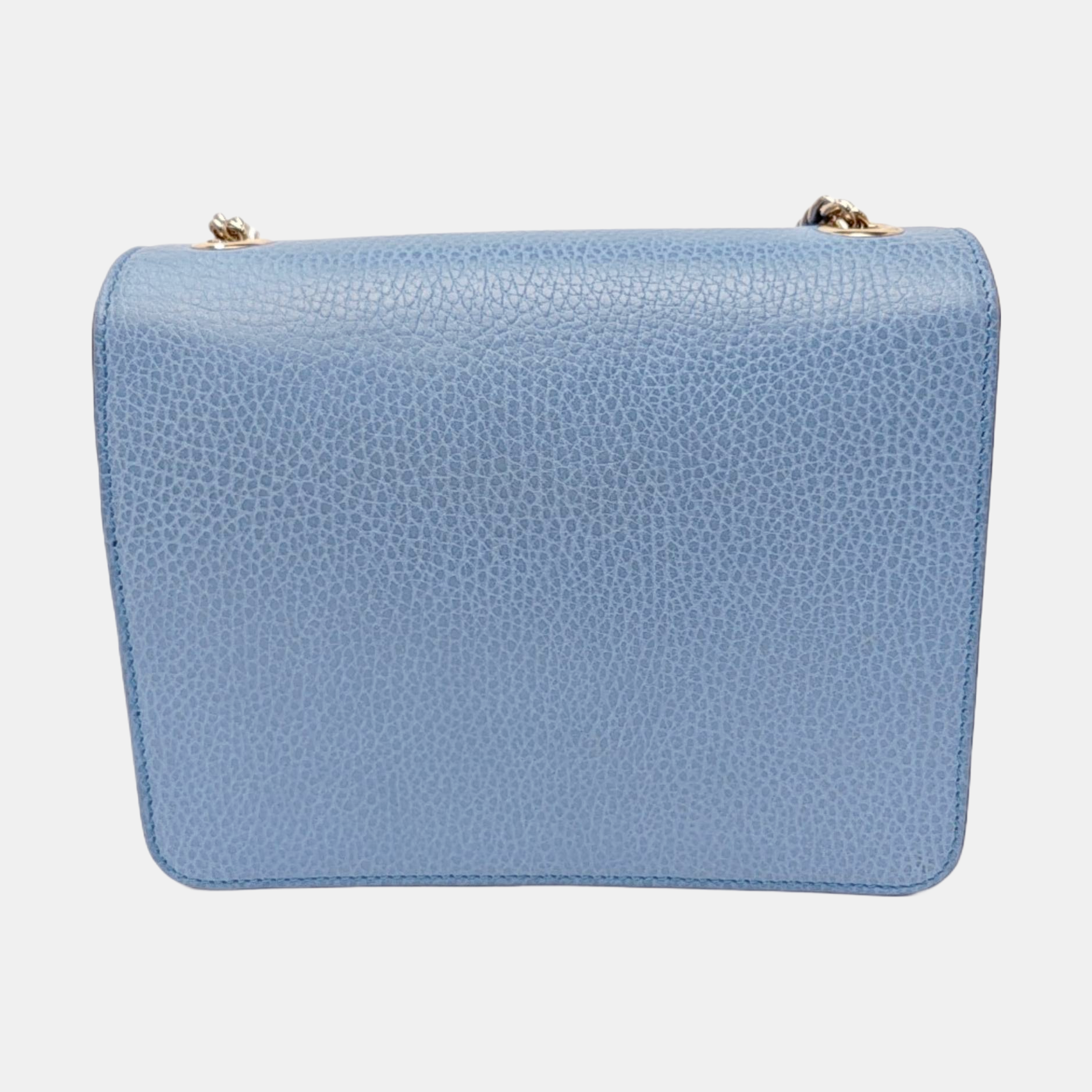 Interlocking G Small Calfskin Blue