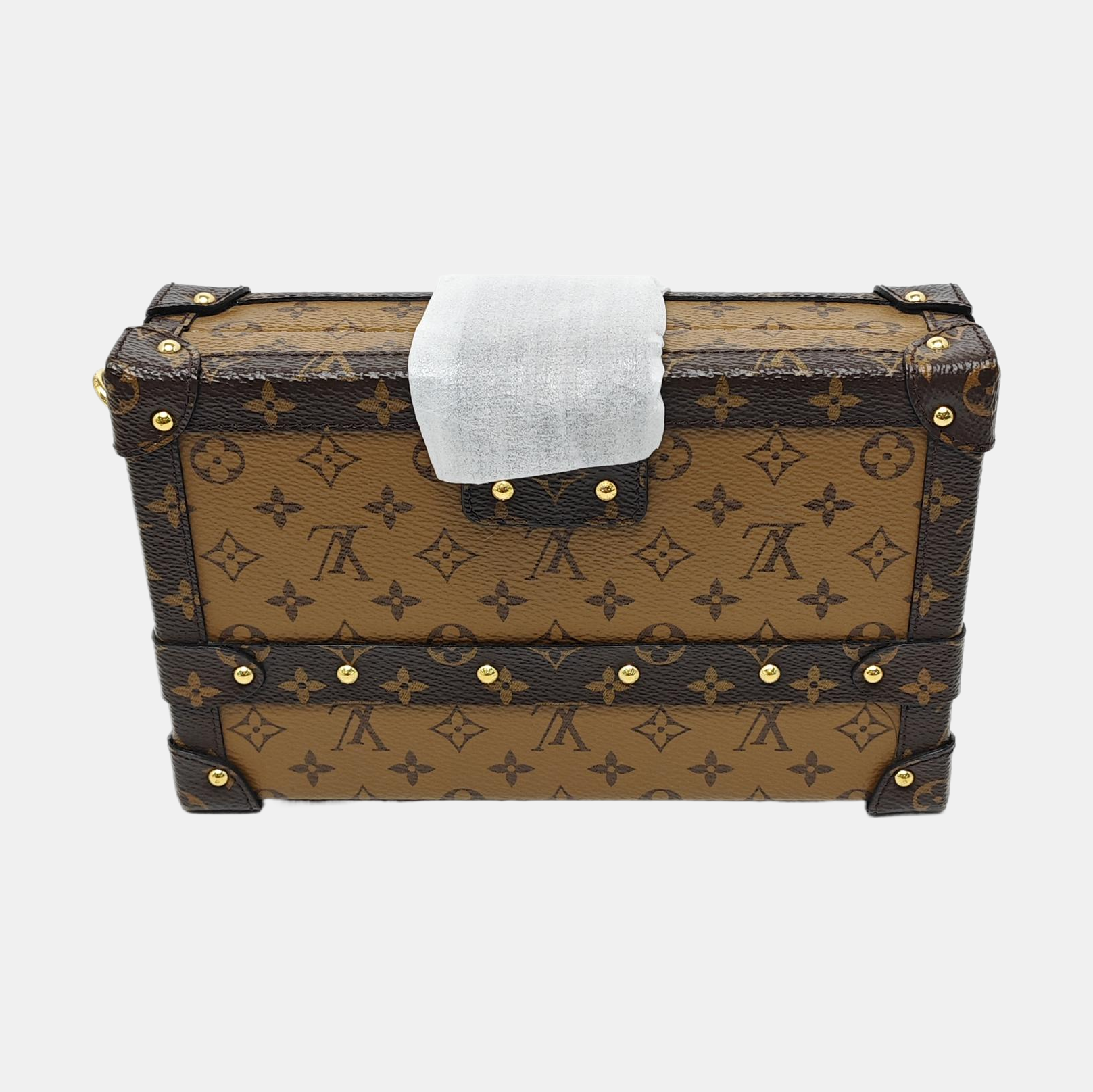 PETITE MALLE Monogram Coated Canvas Brown