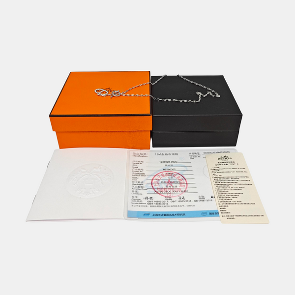18k White Gold Silver Necklace